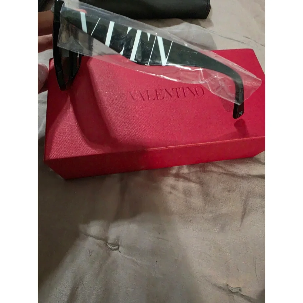 Valentino x Puyi VLTN Square Sunglasses Black Acetate Rockstud VA4080